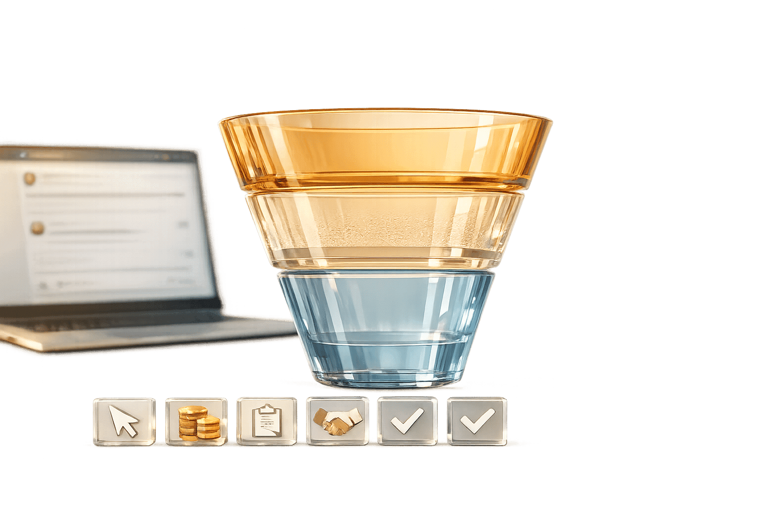 Benchmarks de l'entonnoir de vente 2025 pour LinkedIn